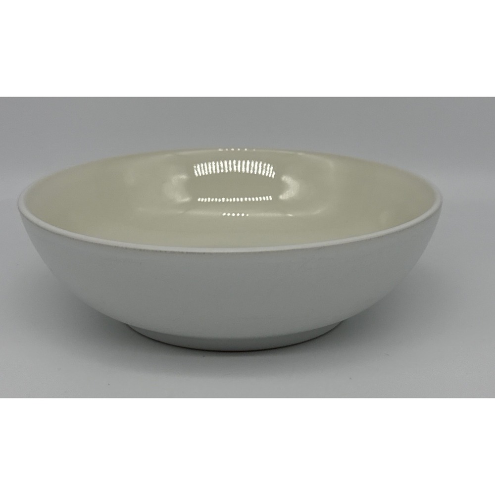 Noritake Colorwave White Stoneware Cereal Soup Bowl 8090 Matte White Cream 7in
